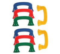 HONITANO 8Pcs Colored Whisper Phones Educational for Reading and Speech Development Lightweight Abs Hearing Feedback Phones Red Peacock Blue Yellow and Dark Green