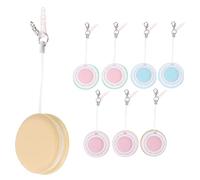 HONITANO 8pcs Glasses Cleaner and Mobile Phone Screen Wipes Set Portable Keychain, Lens Cleaning Wipes for Eyeglasses and Electronic Devices, Multi-Color for Travel and Daily Use