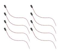 HONITANO 8pcs I-type Battery Wire Connector Cable with Hard Plastic Buckle Snap Terminal for Active Pickup Battery Box Power Connection