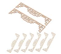 HONITANO 8pcs Miniature Chinese Style Wooden Screens for Dollhouse and Sand Table Models Solid Wood Crafting Kit with Traditional Architectural Details for Decor and DIY Projects