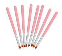 HONITANO 8pcs Nail Brush Set for Nail DIY Manicure Pens for Creating French Tips Stripes and Patterns Essential Tool and Starters