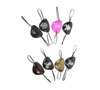 HONITANO 8pcs Pirate Eyepatch Funny Single Eye Patch Cosplay Party Props Halloween Costume Props Boys and Girls Halloween Outfit Accessories Random Style