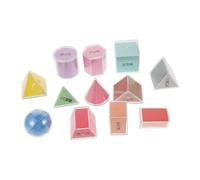 HONITANO 8pcs Transparent Geometry Set for Volume Measurement and Surface Area Visualization Sturdy Plastic Geometric Solids for Classroom Spatial Imagination and Math Learning Tools