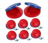 HONITANO 8pcs Wooden Boys and Girls Castanets Finger Tambourines Handheld Castanets for Music Instruments Boys and Girls for Orff Method Parent-boy Interaction Playtime
