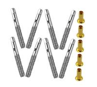 HONITANO 8sets Durable Steel Piano Tuning Pins and Screws Kit for Guitar Violin Ukulele Comprehensive Tuning Supply for String Instruments