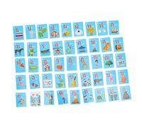 HONITANO 90Pcs Thai Language Alphabet Flash Cards for Preschoolers Portable Double Sided Learning Cards with Pictures Educational Vocabulary Study Tool for Early Reading Development
