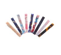 HONITANO 9pcs Acetate Duckbill Hair Clips Lightweight Flat Hairpins Non-slip Hair Claw Clips for Women Stylish Accessories Smooth Finish