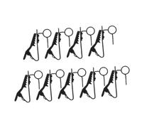 HONITANO 9pcs Adjustable Metal Lapel Microphone Clips Mic Holder Clamps for Ties Suits Shirts Secure Handsfree Operation for Podcasting Public Speaking Interviews and Live Streams