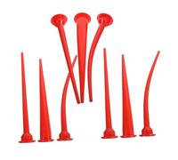 HONITANO 9PCS Extra Long Reusable Caulking Nozzles Soft Rubber Tips with Weatherproof Caps Extended Structure for Precise Adhesive Application and Clean Finish
