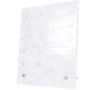 HONITANO Acrylic Marble Pattern Nail Sample Display Stand Small Size Detachable Manicure Holder Nail Polish Chart Board for Salon Practice Tool