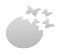HONITANO Acrylic Mirror Wall Stickers Butterfly Shape Self Adhesive Decorative Mirror Wall Decals Rustic Color Smooth Edges DIY Home Bedroom Living Room Decor