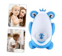 HONITANO Adjustable Height Urinal for Boys with Cartoon Design Wall-Mounted Potty Training Toilet Removable Waste Tank for Easy Cleaning Adhesive Hook Installation Floor Drain Compatible