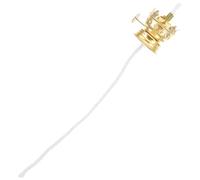 HONITANO Adjustable Iron Kerosene Lamp Wick Holder Replacement Burner Part for Oil Lamps Gold-Plated Wick Support for DIY Antique Lanterns Practical and Easy to Use Random Color