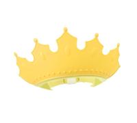 HONITANO Adjustable Waterproof Kids Shampoo Hat Crown Shape Soft TPE and PP Bathing Cap with Secure and Comfortable Fit Yellow Hair Wash Bonnet for Bath Time Protection