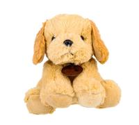 HONITANO Adorable Golden Retriever Plush Dog Sitting Posture Soft Stuffed Animal Doll for Home Decor Cuddly Puppy Gift