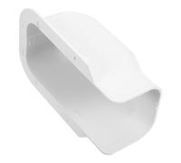 HONITANO Air Conditioner Tube Cover 75x65mm Plastic Protective Duct Sleeve with Wall Pass-Through Cap, Air Conditioner Accessory for Tubing Decoration and Pipe Protection in HVAC Systems
