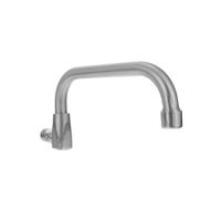 HONITANO Alloy Brushed Semi-Automatic Swing Kitchen Stove Faucet Wall Mount Water Tap with Easy Installation for Compact Spaces