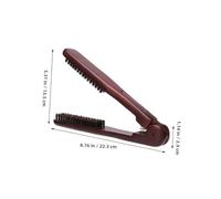 HONITANO Anti-Static Double-Sided Hair Straightener Brush Clamp for Salon and Home Use Lightweight Portable Comb for Smoothing Styling and Natural Curls Professional Hair Straightening Tool
