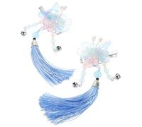 HONITANO Antique Hairpin Chinese Hair Clips Tassel Barrettes Butterfly Flower Hairpins Hanfu Hair Accessories for Women Bride Wedding