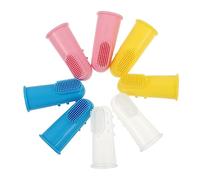 HONITANO Baby Finger Toothbrush Infant Finger Toothbrush 4Pcs Soft Silicone Oral Massager for Gum Cleaning and Teeth Brushing Training Tool for Newborns Toddlers Oral Care