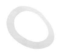 HONITANO Bass Drum Hoop Protector Ring Self-adhesive Pet Skin Guard for Kick Drum Opening Fit Accessory White