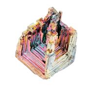 HONITANO Bismuth Crystal Specimen Craft Decorative Stone for Home Office Safe Durable Bismuth Mineral Display for Aquariums Flower Pots and Bedroom Decor
