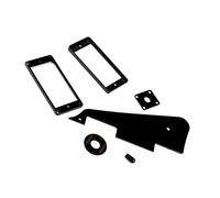 HONITANO Black Plastic Guitar Pickguard Replacement for Acoustic Guitar Lightweight Protective Guard Impact Protection Accessory and Learners