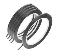 HONITANO Black Violin Finger Tape 5pcs 3mm Wide Fretboard Scale Stickers for Beginners Violin Supplies Musical Note Labeling Accessory for Practice