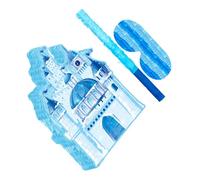 HONITANO Blue Ice Castle Pinata Party Decor with Stick for Birthday and Christmas Candy Holder for Princess Themed Celebration and Dreamy Winter Party Games