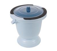 HONITANO Blue Plastic Travel Urinal Bottle with Lid Unisex Design Portable Urine Container for Elderly Man Home Care and Outdoor Portable Toilet