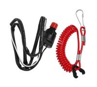 HONITANO Boat Engine Start Push Button with Safety Lanyard Easy Install Ignition Control for Outboard Motors Secure Stable Connection for Propeller Operation