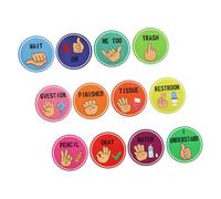 HONITANO Boho School Hand Signal Posters Classroom Visual Cues for Nonverbal Communication Supports Multiple Learning Styles Engaging Decor for Kindergarten and Elementary Students