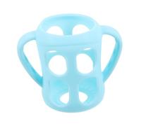 HONITANO Bottle Handles for Independent Drinking Lightweight Silicone Nursing Bottle Grip with Easy Install Double Handles for Shower Gifts