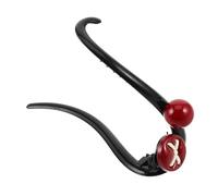 HONITANO Bow Hair Clips for Women Large Twist Claw Clip Non-slip Plastic Barrettes Vintage Button Design Stylish Hairpins for Buns Updos and Sleek Hairstyles