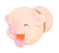 HONITANO Cartoon Animal Faucet Extender for Kids in Pink Silicone to Promote Independence and Teach Good Habits with Splash Prevention, for Bathroom or Sink Use