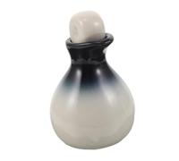 HONITANO Ceramic Essential Oil Dispenser Bottle with Lid Durable Fragrance Oil Container for Aromatherapy Salon Use Multipurpose Diffuser Vessel Travel Friendly Blue Shadow Design