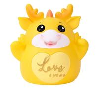 HONITANO Chinese Year Dragon Saving Pot Decorative Cartoon Money Jar with Stopper Zodiac Dragon Statue for Table Display Practical Coin Container for Year and Luck Decor