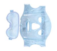 HONITANO Cooling Ice Face Mask and Eye Cold Compress for Dark Circles and Puffiness Soft Gel Cold Compress Eye Mask for Men and Women Reusable for Skin Care and Headache Relief