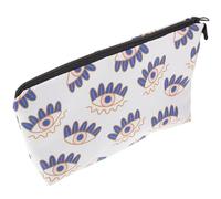 HONITANO Cosmetic Bag Evil Eye Print Travel Pouch Small Makeup Pouch Vanity Bag Outdoor Makeup Organizer for Women