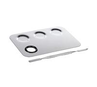 HONITANO Cosmetic Mixing Palette with for Foundation Concealer Lipstick Palm-sized Travel Makeup Tool for Professional Face Artist and Beauty Blending