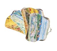 HONITANO Cosmetic Small Purse Cosmetic Purses 4Pcs PU Leather Adjustable Portable Stationery Bag for Women Stylish for Mother's Day Christmas