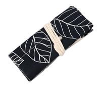 HONITANO Cosmetic Storage Case Makeup Brush Bag Rolling Wrap Pouch Holder Pencil Case for Travel Black