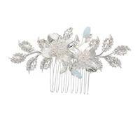 HONITANO Crystal Hair Comb Rhinestone Flower Side Comb for Wedding Bridal Hair Accessory for Elegant Prom Classic French Style for Brides and Bridesmaids