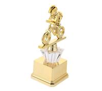 HONITANO Cycling Trophy Award with Gold Base Balanced Bike Racing Prize for Youth Competitions Parties Lightweight Plastic Bicycle Trophy for Young Cyclists Recognition and Sports Events