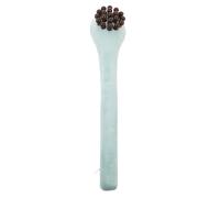 HONITANO Deep Tissue Meridian Massage Hammer with Wooden Bead Head, Light Blue 18.8" Tapping Massage Stick for Shoulder, Neck and Scalp Relief, Home and Office Use