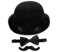 HONITANO Detective Cosplay Props for Mystery Lovers Realistic Role-playing Accessories with Hat Magnifying and Mustache for Dress-up Party and Investigation Games