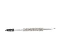 HONITANO Diamond Spiral Eyebrow Brush Multi Function Dual Handle Brush for Brow Shaping Lash Separator Tool Flat Head Portable Makeup Tool for Natural Look