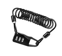 HONITANO Digital Combination Cable Bike Lock Flexible Cut Resistant Wire Rope Security Lock for Bicycle and Motorcycle Keyless Password Resettable Theft Guard Portable Black Cable