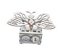 HONITANO DIY Hand Cranked Wooden Butterfly Educational Scientific Experiment Kit for Creative Stem Craft Kit Enhances Learning and Curiosity