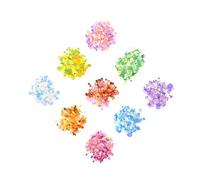 HONITANO DIY Sequin Pearl Nail Decoration Creative Mixed Color Nail Art Accessories for Women Practical Flat Back Pearls and Rhinestones for Manicure Crafting at Home and Parties